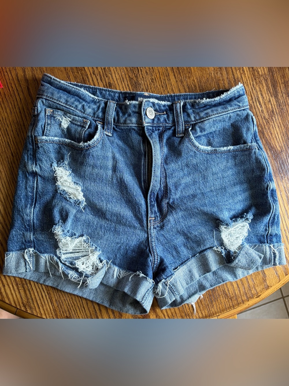 Hollister High-Rise Denim Shorts